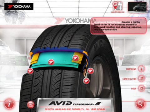 Aplicatie Yokohama Commercial Tire Navigator