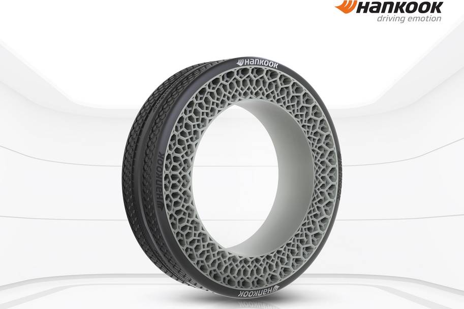 Hankook prezinta conceptul de anvelopa futurista i-Flex fara aer la CES 2022 cu platforma modulara Plug & Drive de la Hyundai