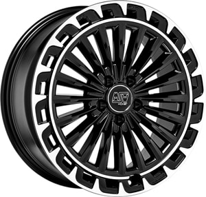 Janta Aliaj MSW 32 Gloss Black Diamond Lip 8.5x20 5x112 25 66.59