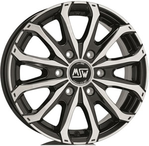 Janta Aliaj MSW 48 VAN 6 Gloss Black Full Polished 6.5x16 6x130 62 84.1