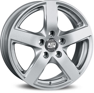 Janta Aliaj MSW 55 Full Silver 7.5x17 5x120 43 72.56