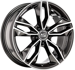 Janta Aliaj MSW 71 Gloss Dark Grey Full Polished 7.5x17 5x112 45 57.06