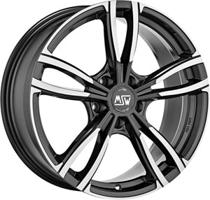 Janta Aliaj MSW 73 Gloss Dark Grey Full Polished 7.5x17 5x112 48