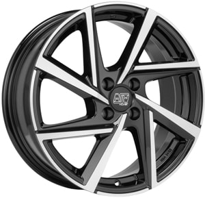 Janta Aliaj MSW 80 4 Gloss Black Full Polished 5x17 4x100 40 54.1