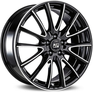 Janta Aliaj MSW 86 Black Full Polished 6.5x16 4x108 42 63.34