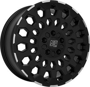 Janta Aliaj MSW 99 VAN Matt Black Lip Polished 7.5x18 5x120 43 65.09