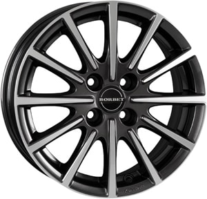 Janta Aliaj BORBET BL4 Mistral Anthracite Polished Glossy 6.5x15 4x108 40 72.5