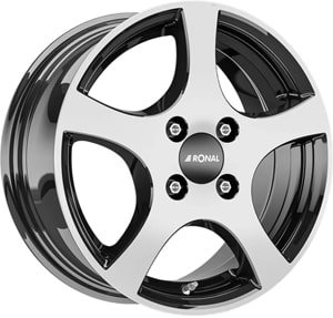 Janta Aliaj RONAL CA2 Jetblack Front Diamond Cut 6x14 4x100 30 57