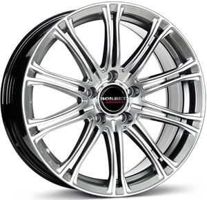 Janta Aliaj BORBET CW1 Hyper Silver 7x17 4x108 38 72.5