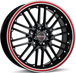 Janta Aliaj BORBET CW2 Black Red Line 7x17 4x100 38 64