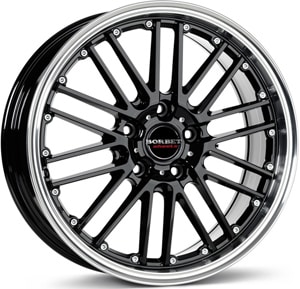 Janta Aliaj BORBET CW2 Black Rim Polished 8x17 5x112 35 72.5