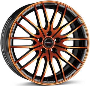 Janta Aliaj BORBET CW4 Black Orange Glossy 8x18 5x112 35 72.5