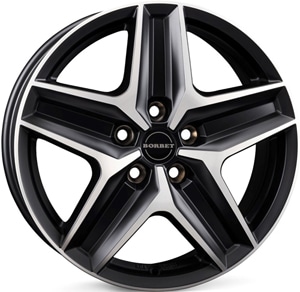 Janta Aliaj BORBET CWZ Black Matt Polished 7.5x18 5x120 53 65.09