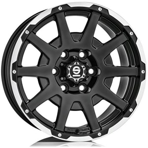 Janta Aliaj SPARCO DAKAR Matt Black Lip Polished Rivets 8.5x18 6x139.7 27 106.1