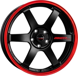 Janta Aliaj BORBET DB8GT2 Black Matt Rim Red 8.5x19 5x114.3 40 72.5