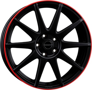 Janta Aliaj BORBET GTX Black Matt Rim Red 8x19 5x114.3 50 72.5