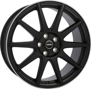 Janta Aliaj BORBET GTX Black Matt Rim Silver 8x19 5x114.3 53 72.5