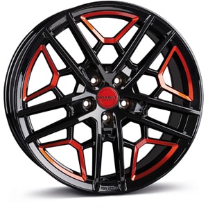 Janta Aliaj BORBET GTY Black Red Glossy 8.5x19 5x112 45 72.5