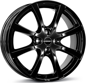 Janta Aliaj BORBET LV4 Black Glossy 5.5x14 4x108 24 65.1