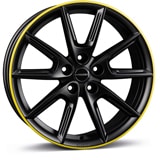 Aliaj-BORBET-LX18-Black-Matt-Rim-Yellow-8x18-5x112-44-57.1