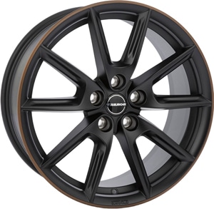 Janta Aliaj BORBET LX19 Black Matt Rim Copper 8x19 5x112 44 66.5