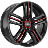 Aliaj-RONAL-R57-Jetblack-Red-Spoke-7.5x19-5x110-38-65.1