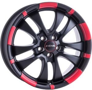 Janta Aliaj RONAL R59 Jetblack Matt Red Rim 7.5x18 5x112 35 76