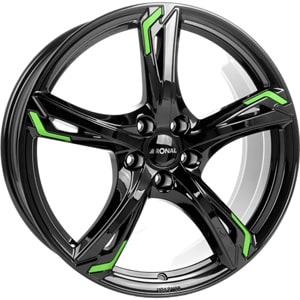 Janta Aliaj RONAL R62 Green Jetblack 8.5x20 5x108 40 76
