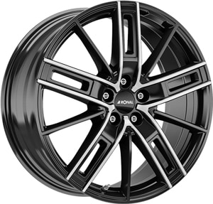 Janta Aliaj RONAL R67 Jetblack Front Diamond Cut 8x19 5x112 45 76