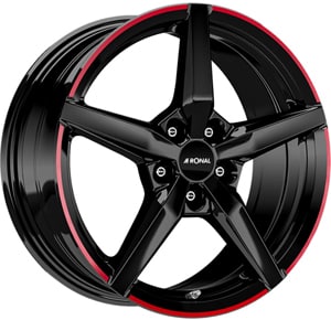 Janta Aliaj RONAL R69 MCR Jetblack Red Rim 7.5x17 5x112 45 76