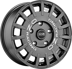 Janta Aliaj OZ RALLY RACING VAN Dark Graphite Silver Lettering 8x18 5x120 56 65.09