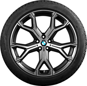 Janta Aliaj BMW Roata completa OE BMW M Performance Y Spoke 741M1 10.5x21 5x112 48 66.6