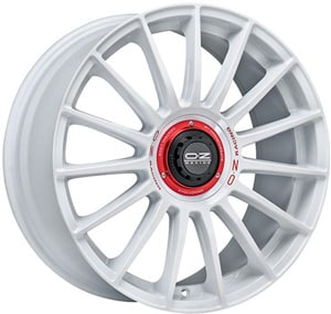 Janta Aliaj OZ SUPERTURISMO EVOLUZIONE WRC Race White Red Lettering 8.5x20 5x112 30 79