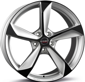 Janta Aliaj BORBET S Silver Black Glossy 8.5x19 5x112 35 72.5