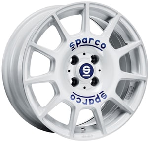 Janta Aliaj SPARCO TERRA White Blue Lettering 7.5x17 5x114.3 45 56.6