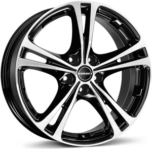 Janta Aliaj BORBET XL Black Polished 7.5x17 5x108 40 72.5