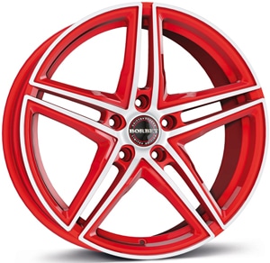 Janta Aliaj BORBET XRT Racetrack Red Polished 9x18 5x114.3 35 72.5